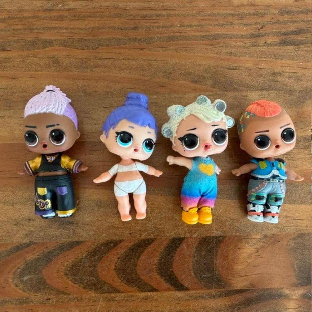 L.O.L. Surprise Doll Lot of 4 - Glitch, Mix Boi